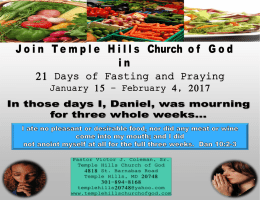 Connecting to the Vine - TEMPLE HILLS CHURCH OF GOD