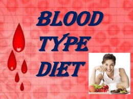 Blood group diet theory