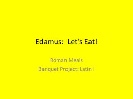 Roman Dinner Party Project Links