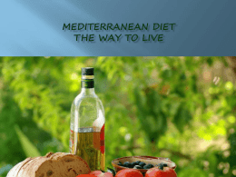 mediterranean diet τηε way to live