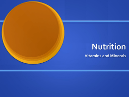 Nutrition - Net Start Class