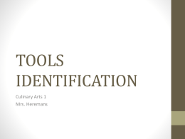 tools identification