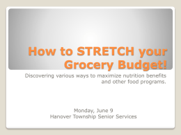 How to STRETCH your Grocery Budget!