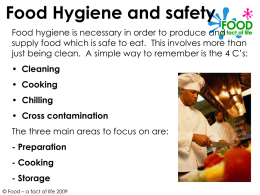Food hygiene and Safety