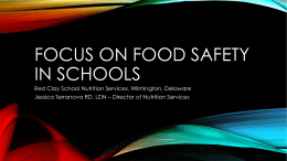 food safety in schools