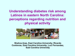 perceptions regarding nutrition and physical activity
