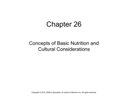 26 basic nutrition and cultural considerations