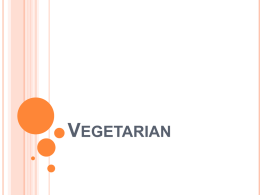 Vegetarian - CSM-BioChem-2011