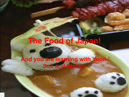 Japanese Food File - Burnside High School