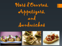 Hors d`oeuvres