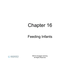Feeding infants