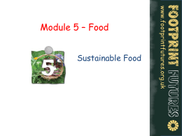 Sustainable Food - Footprint Futures!