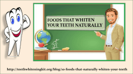 FOODS THAT WHITEN YOUR TEETH NATURALLY