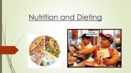 Nutrition and Dieting PPT