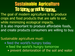Sustainable Agriculture Notes File