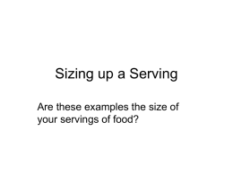 Food Serving Size