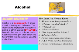 Dangers of Alcohol PPT