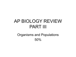 ap biology review part iii
