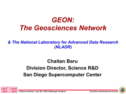 The Geosciences Network - National e