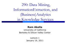 Lecture 1a - Courses - University of California, Berkeley