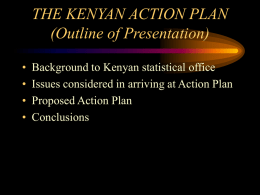 The Kenyan Action Plan