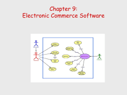 Chapter 9: Electronic Commerce Software