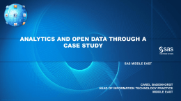SAS Visual Analytics Overview