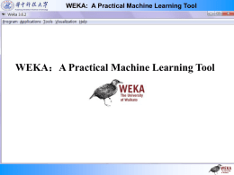 WEKA: A Practical Machine Learning Tool
