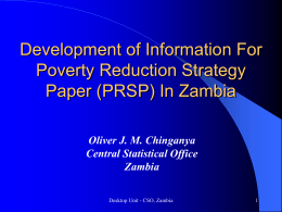 Development of Information For Poverty Reduction