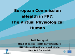 The Virtual Physiological Human