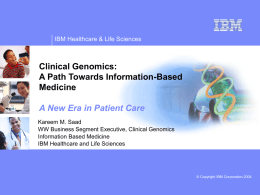 IBM Healthcare and Life Sciences