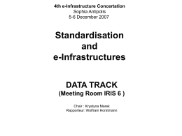 Standardisation and e