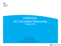 The Coal Authority’s Mining Reports Service and HMLR,s