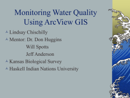 Monitoring water quality using GIS