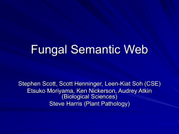 Fungal Semantic Web - UNL Office of Research and Economic