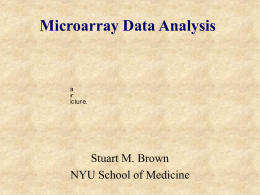 Microarray Data Analysis - National Sun Yat