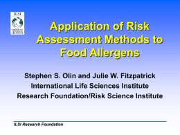 RISK ASSESSMENT: CONCEPTS, PRACTICE AND APPLICATION