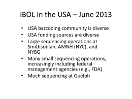 iBOL in the USA 2013