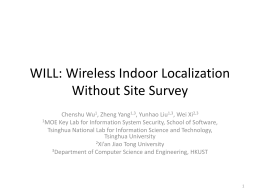 WILL: Wireless Indoor Localization Without Site Survey
