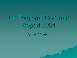 UK Co-Chair Report - International Centre for Diffraction Data