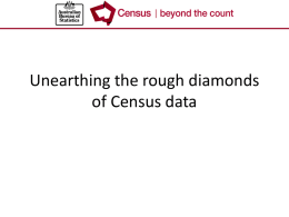 Unearthing the rough diamonds of Census data