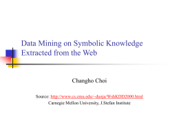 Data Mining on Symbolic Knowledge Extracted from the Web
