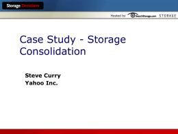 Storage Decisions 2003