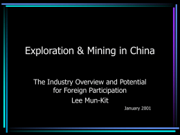 Exploration & Mining in China