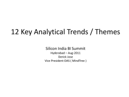Silicon India BI Summit Hyderabad – Aug-2011