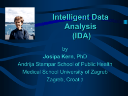 Intelligent Data Analysis (IDA)