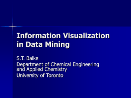 Data Visualization in Data Mining - Chemical Engineering & Applied