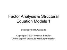 Class 28 Lecture: Structural Equation Models