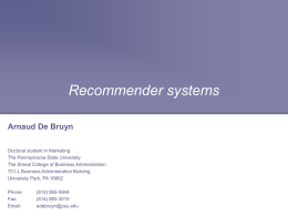 RecommenderSystems