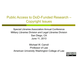 CopyrightIssues - Military Libraries Division